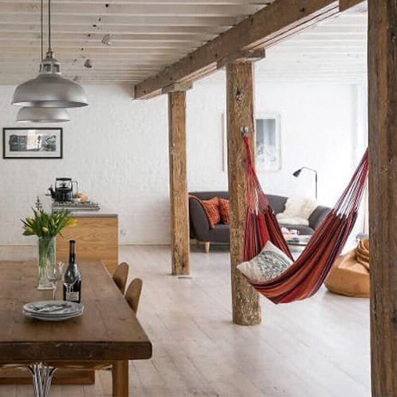 Crochet de hamac à ressort rotatif, crochet pivotant, faisceau en bois pour hamac, chaise balançoire, plante suspendue pour boxe, sac de poinçonnage
