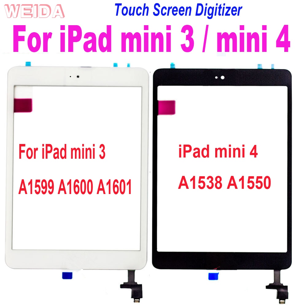 Voor Ipad Mini 3 Mini3 A1599 A1600 A1601 Touch Glas Voor Ipad Mini 4 Mini4 A1538 A1550 Touch Screen Digitizer met Home Button
