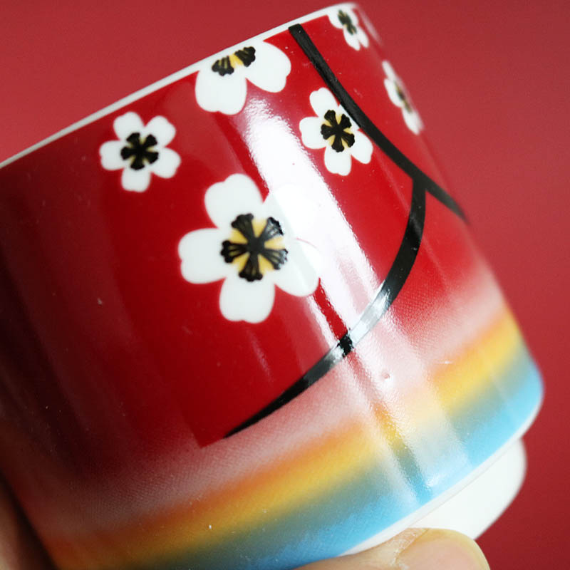 3 stk japansk sød tekande japansk dukke tekande sæt / stablet gryde kop japansk kimonodukke keramisk blomst tekande tekop