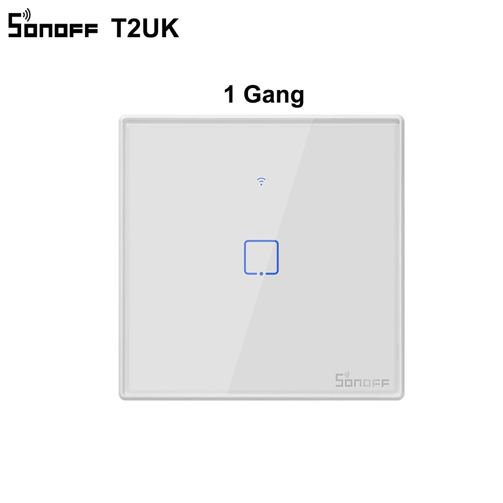 Itead SONOFF TX T2/T3 UK Smart Touch Switch Wifi Wall Light Switch Voice APP 433mhz RF Remote Control Works With Alexa e-WeLink: T2 UK 1C