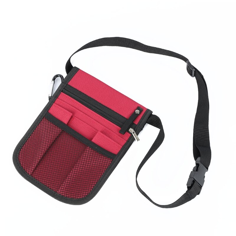 Sac de ceinture pour infirmières, 1 pièce, sac de ceinture, pochette pour accessoires d'infirmière, ceinture utilitaire,: Rouge