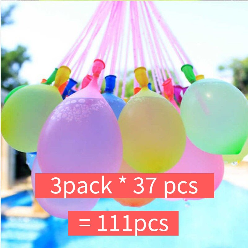 111 Pcs Summer Water Balloon Toy Self-Sealing Magic Water Balloons Quick Fill: Default Title