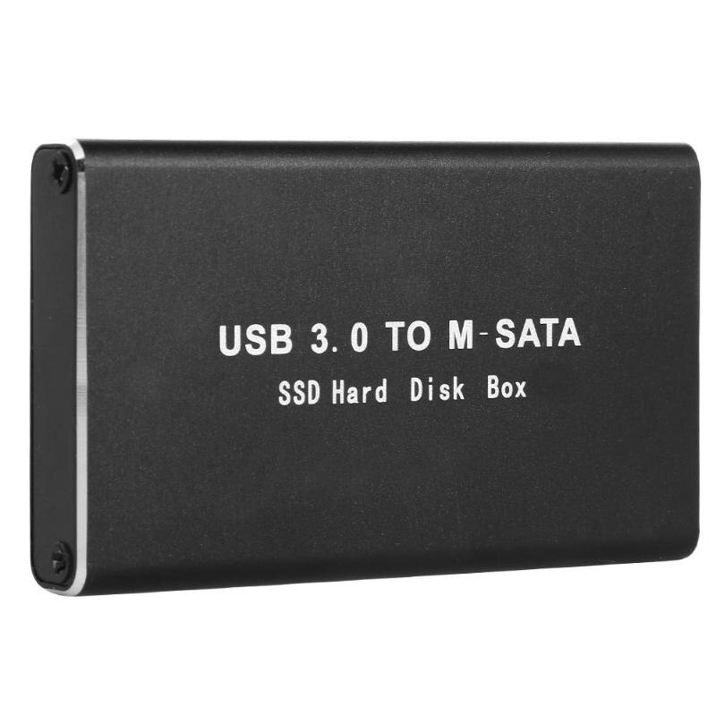 30*50mm mSATA To USB 3.0 SSD Enclosure External HD Hard Drive Disk Box Storage Case Adapter For KingSpec Kingdian mSATA SSD
