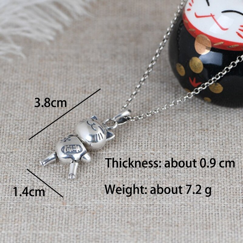 V.YA-Colgante Vintage de actividad para mujer, de Plata de Ley 925, colgante bonito, collar de Simple, joyería fina,