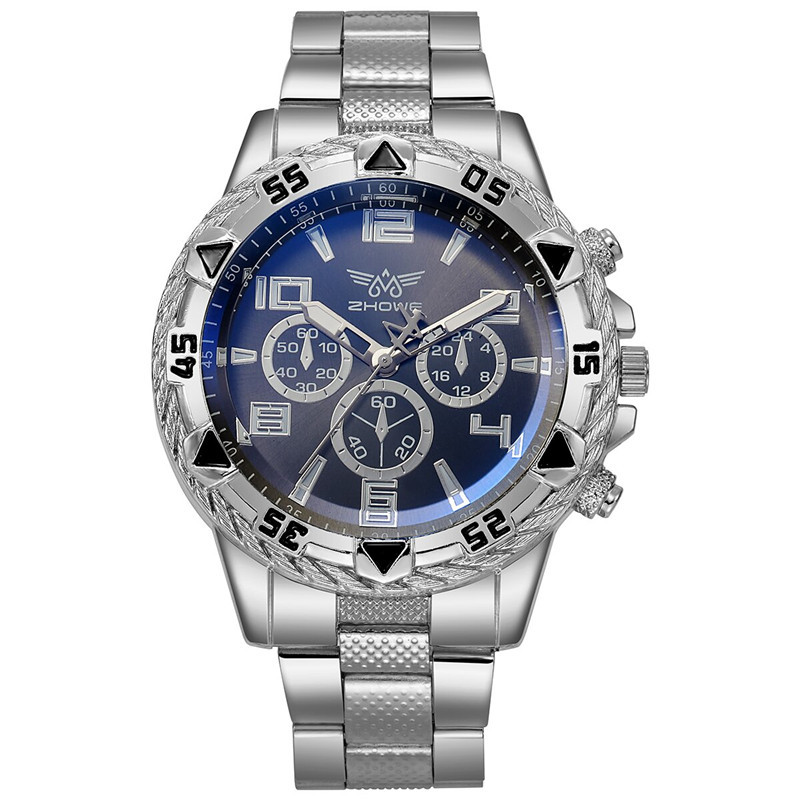 Herenhorloges Luxe merkhorloges voor heren Mode Luxe eenvoudig polshorloge Zakelijk Volledig stalen sport Mannelijke klok: Black