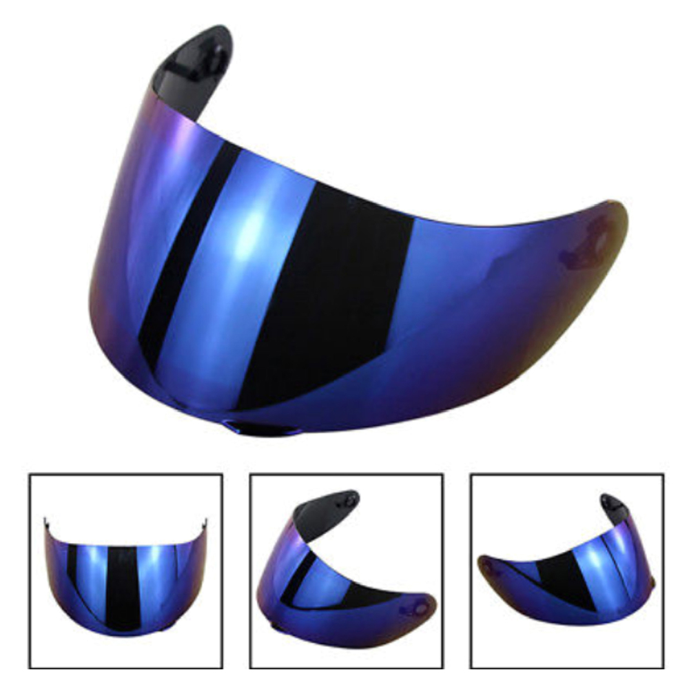 Visière complète de casque de moto, pare-vent, anti-rayures, pour AGV K1 K3SV K5: Blue Colorful
