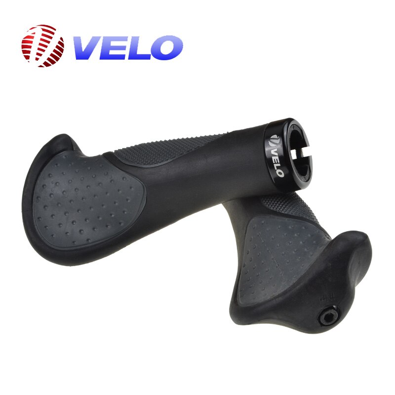 VELO Antiskid Bike Handle Grips Ergonomic Rubber Mountain Bike Handlebar Grips Bicycle Accessories Non-slip Cushioning Durable: Default Title