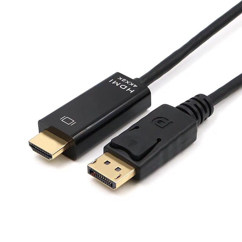 4K DisplayPort a HDMI compatible con Cable 1M 1,8 M 1080P @ 60Hz mostrar el puerto DP a HDMI compatible con Cable para computadora portátil y proyectores