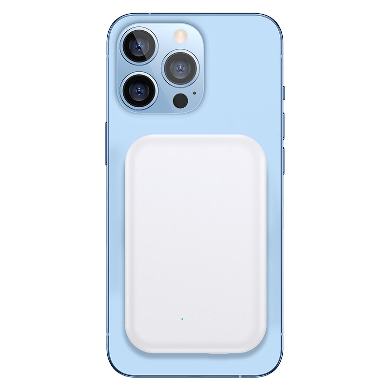 USAMS 20W 10000mAh magnetisch kabellos Schnell Ladung Energie Bank PD Zwei Weg Schnelle Aufladen Energie Für iPhone 12 13 batterie Pack: Weiß