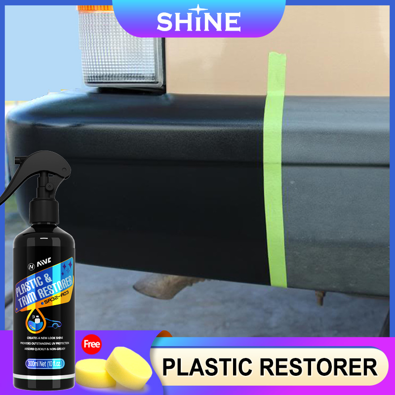 Restaurador de plástico de regreso a negro, productos de limpieza de automóviles brillantes, revestimiento de pulido automático, renovador de detalles de automóviles, ¡brillant y más oscuro!