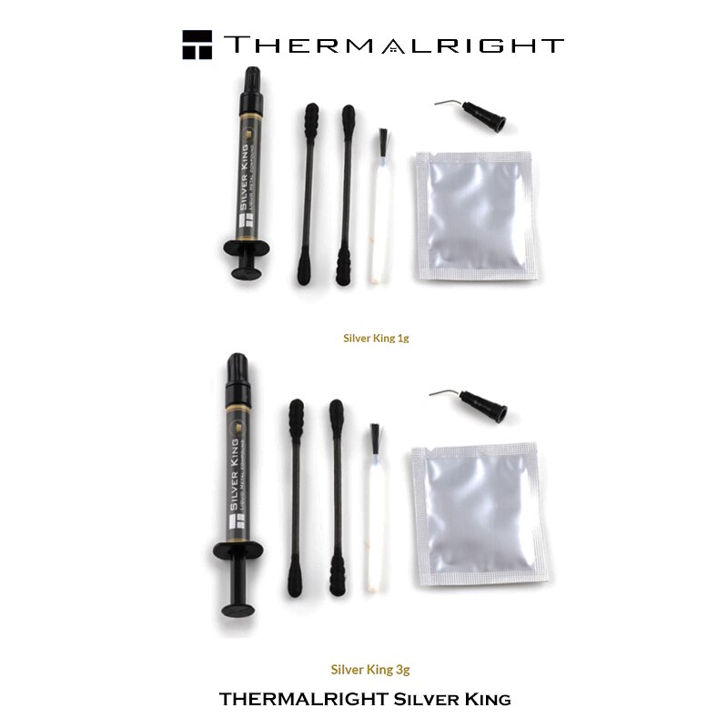 pasta di grasso al silicone termico Thermalright 79w/m-k composto di metallo liquido per PC CPU più fresco dissipazione di calore 1g 3g d'argento re