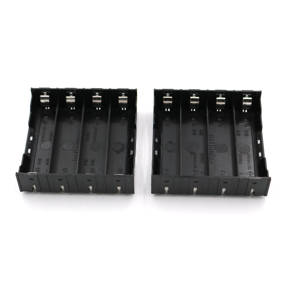 4 3 2 1 Section Battery Terminal Case Holder Series parallel Storage Box For 18650 Rechargeable Batteries 3.7V DIY Connector