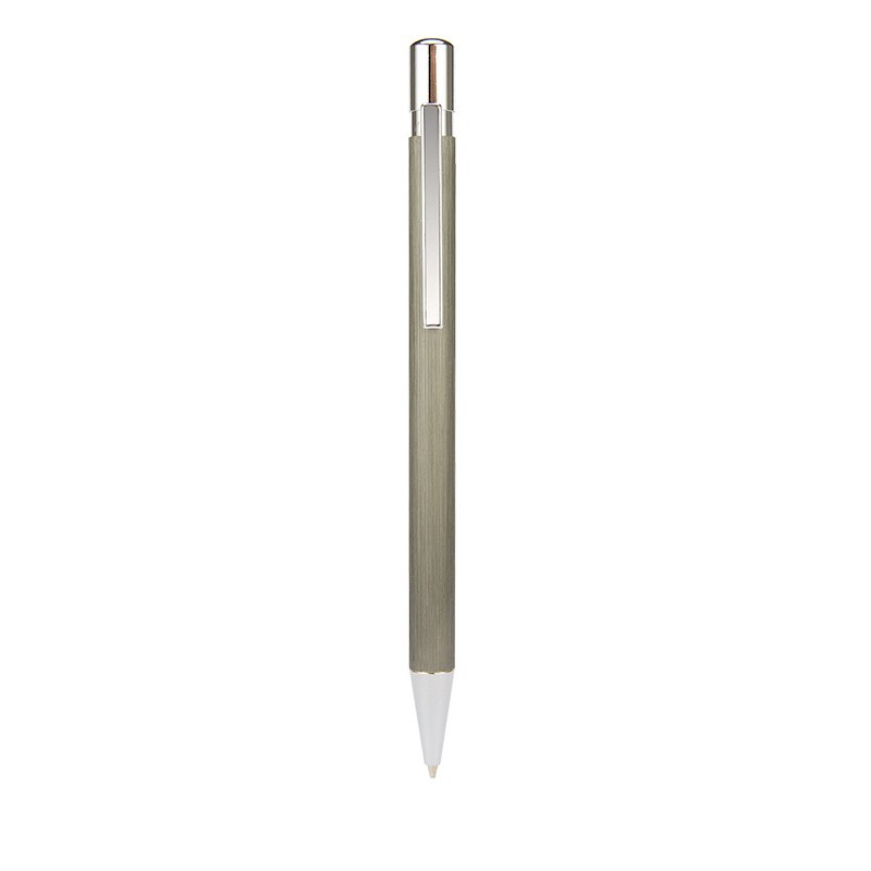 Lápiz mecánico automático de Metal de lujo, lápices de escritura de grafito de 0,5mm, suministros de papelería para oficina y escuela: Champagne