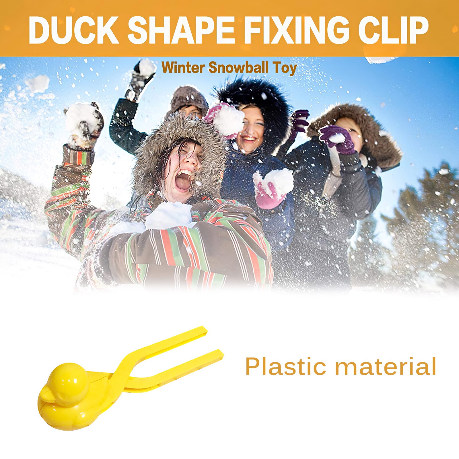 Schneeball Hersteller Clip Ente Geformt Winter Schnee Sand bilden Werkzeug für Schnee Ball Kämpfe für freundlicher und Erwachsene
