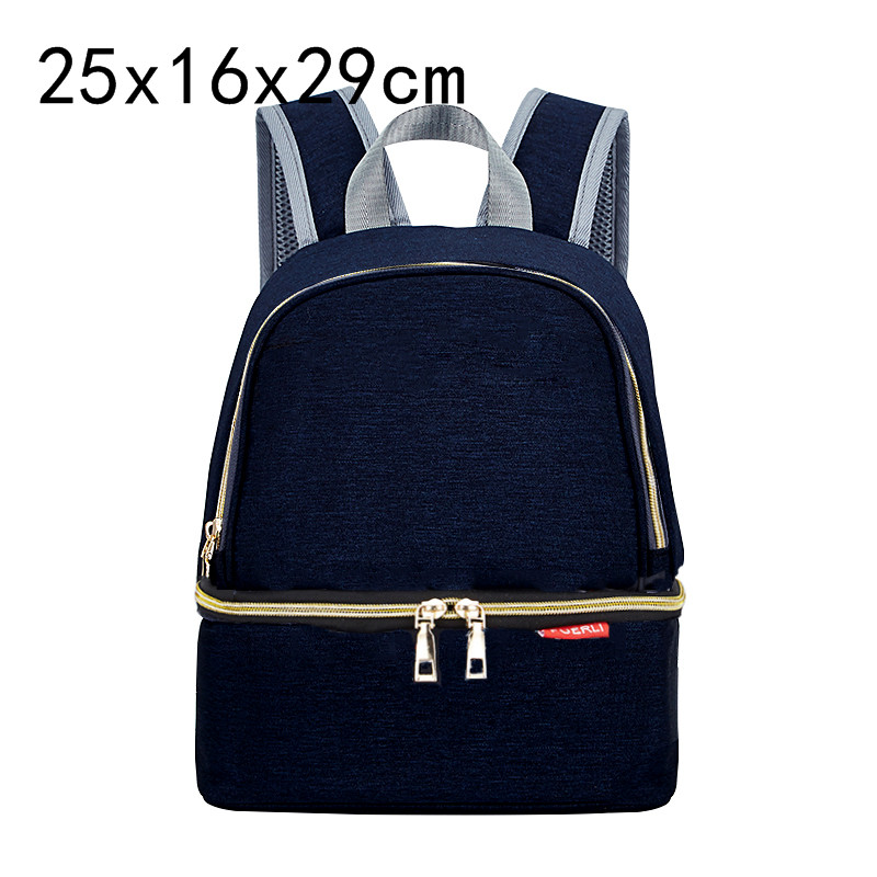 Mutter Mutterschaft Schultern Rucksack Windel Tasche Für Mutter Papa Mini Brust Pumpe Tasche Baby Windel Tasche Wasserdichte Milch Flasche Tasche: 15