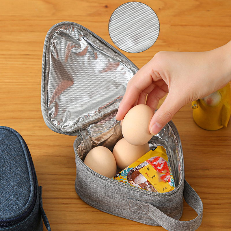 1pcs Triangular Insulation Bag Aluminum Foil Thermal Cooler Lunch Tote Student Rice Ball Bag Lunch Box Bento Lunch Carry Bags