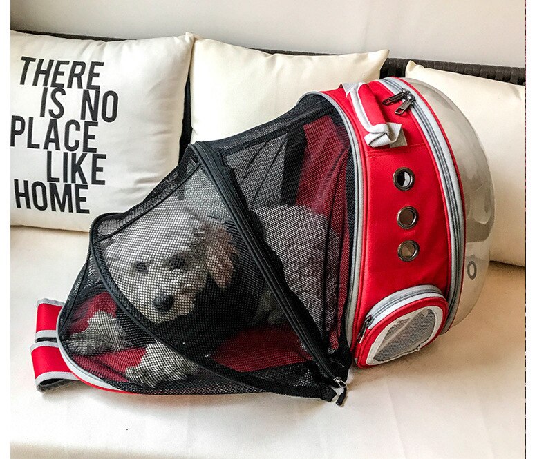 Portable Pet Cat Backpack Foldable Multi-Function Pet Dog Carrier Bag Large Space Capsule Bubble Shoulder Pet Backpack Tent Cage