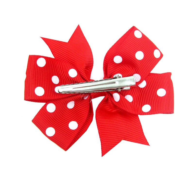 Leuke Baby Meisjes Dot Boog Knoop Kids Haar Clip Haarspelden Voor Kinderen Meisje Haar Band Boog Diy Haaraccessoires Beste Haar Ornament