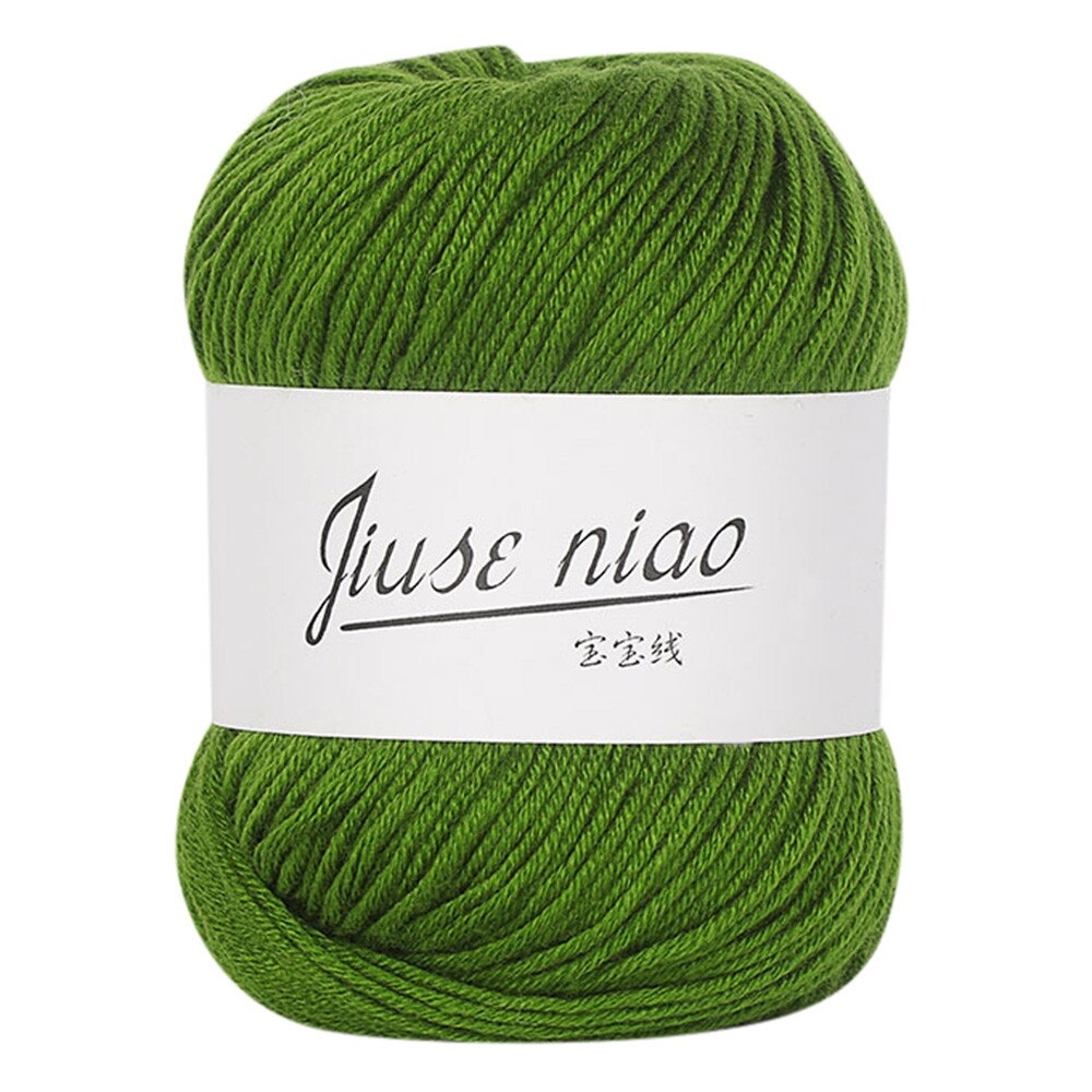 1PC 50g Chunky Colorful Hand Knitting Baby Milk Cotton Crochet Knitwear Wool Pelote Coton Crochet Milk Cotton Yarn Knitting Yarn: B