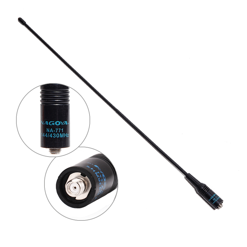 NAGOYA NA-771 SMA-Female 144/430MHz Dual Band Antenna for Baofeng UV-5R UV-82 UV-S9 BF-UVB3 Plus Walkie Talkie Two Way Ham Radio