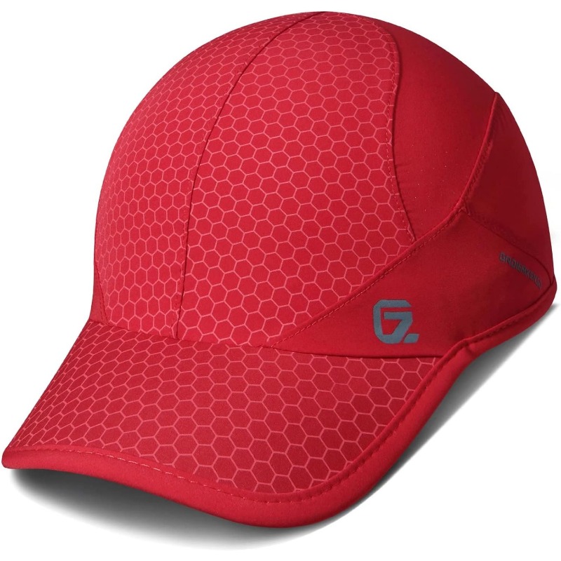 GADIEMKENSD Stretch Running Hat with Soft Brim, Quick Dry, Unstructured, Unisex-Adult: green