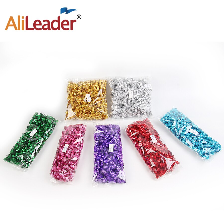 Alileader Krone Ringe Für Zöpfe Metall Perlen Für fürchtet mischen Farbe Perlen Einstellbare Haar Kasten Zöpfe Ring Krone Schmuck Metall perle