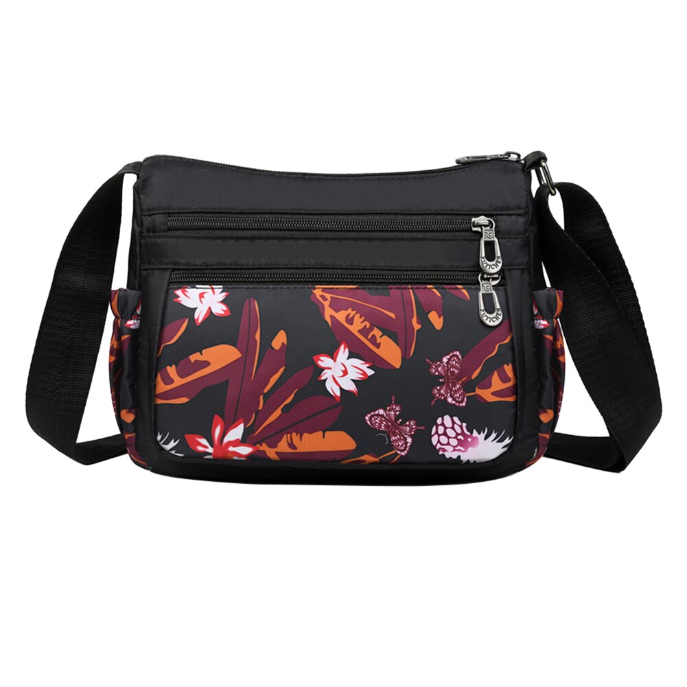 Oxford Wasserdichte Schulter Tasche Für Frauen Multi Tasche Umhängetaschen Blume Gedruckt Muster Weibliche Täglichen Reise Tote Taschen: E