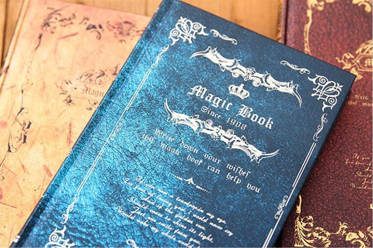 Vintage Deluxe Magic Notebook Reliëf Hardcover A5 Regeerde Papier 128 Vellen multi-use Prive Collectie