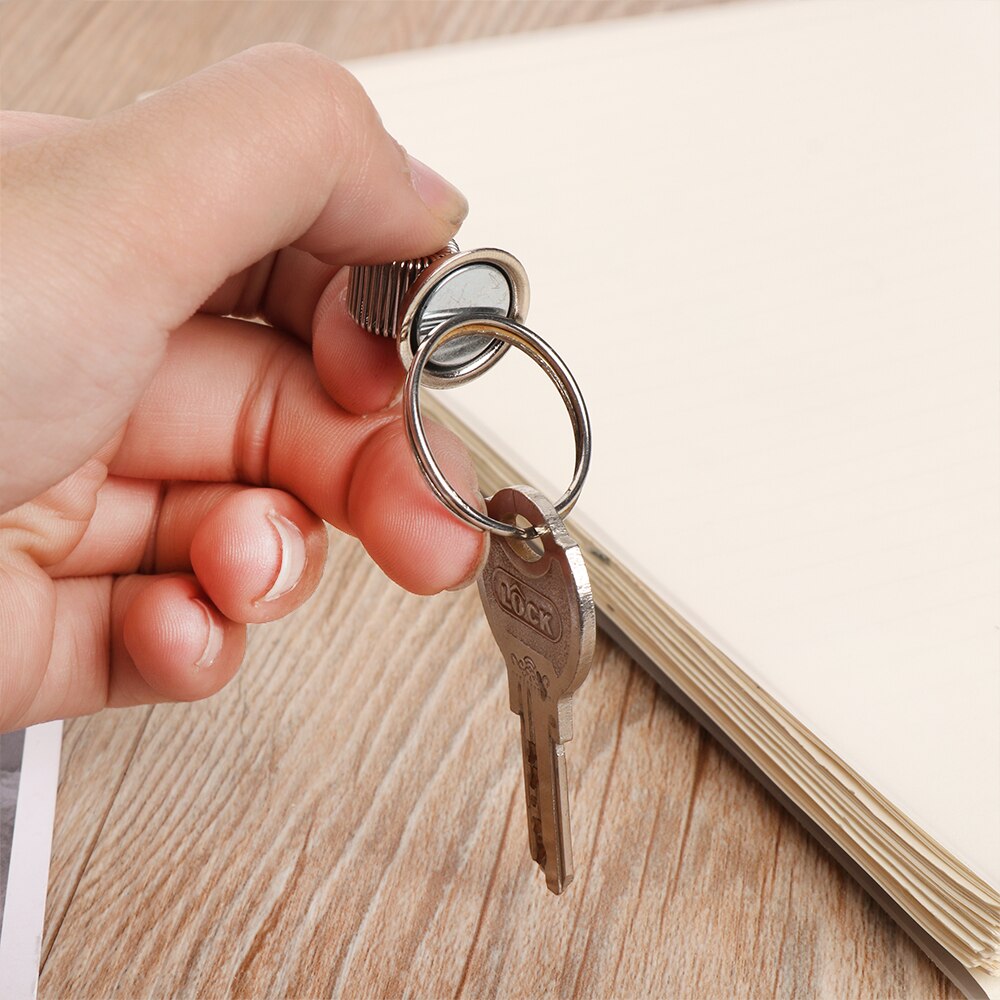 Portable Spring Pen Clip Single Hole Double Opening Metal Pencil Holder Elastic Loop Stationery Writing Tools Office Supplies