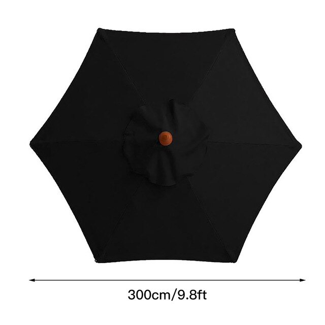 Toldo impermeable para exteriores, sombrilla de Patio, cubierta protectora para jardín en voladizo, sombrillas para piscina, pérgola: Negro