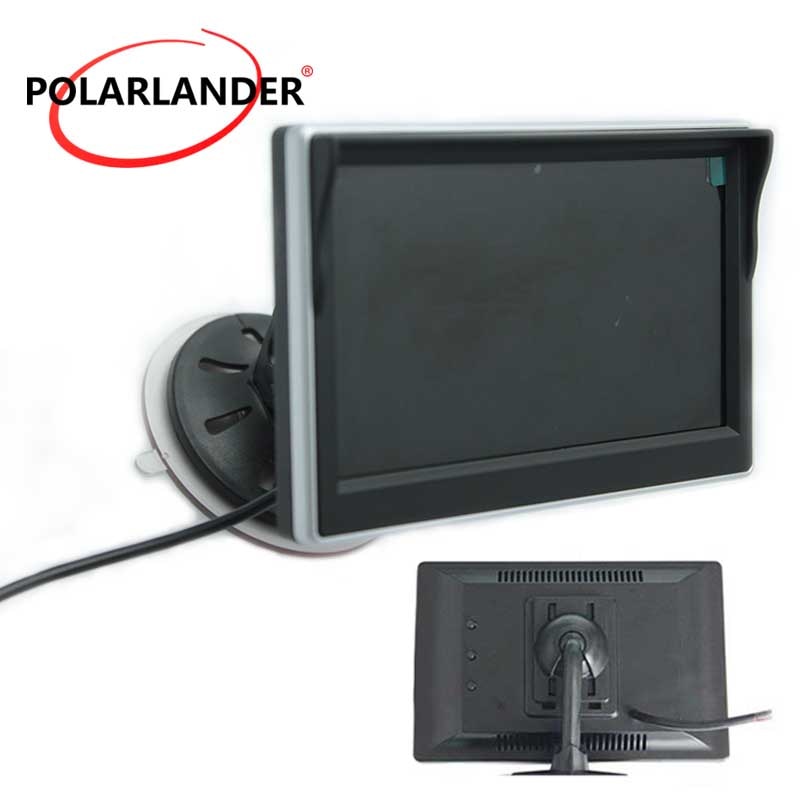 Super 5 Inch Auto Monitor Tft Lcd-scherm Hd Digitale Kleur Auto Monitor Ondersteunt Achteruitrijcamera Reverse Prioriteit Twee- manier Av In