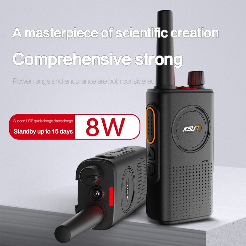 KSUN X-30XKB Mini walkie-talkie ricetrasmettitore Fm professionale Uhf Radio bidirezionale portatile Radio Radio talkie-walkie Wireless