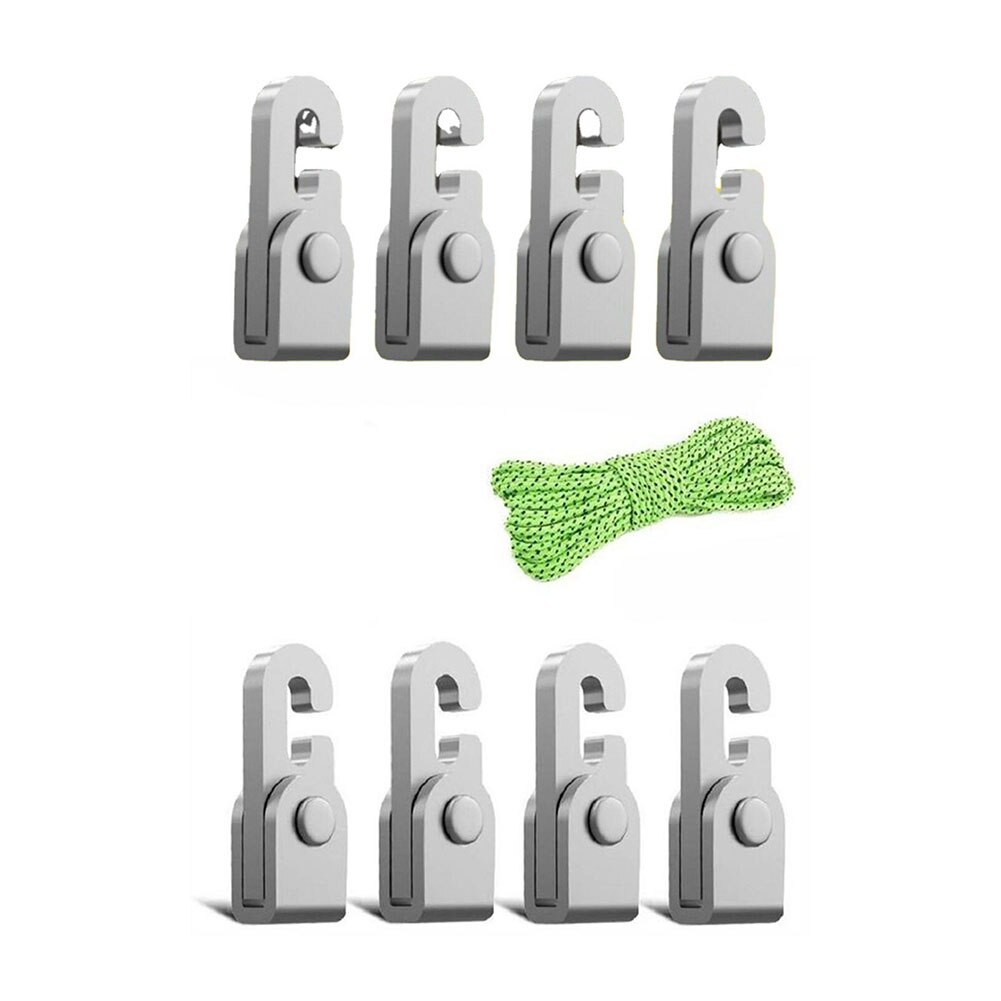 4 Teile/beutel Automatische Schloss Haken Mini Multi-zweck Keine Knoten Haken Camping Zelt Haken Keine Knoten Automatische sperren Camping ausrügestochen