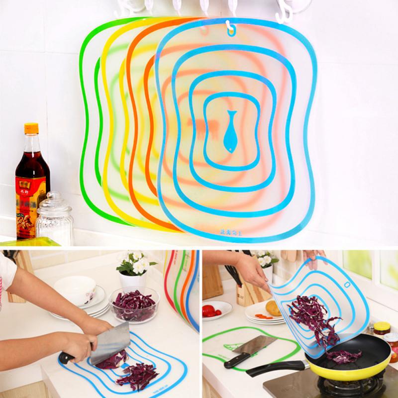 Kitchen Tools 1 Piece Cutting Board Medium Fat Scrub Classification Cutting Board Non-slip Fruit Bowl Panel Kitchen