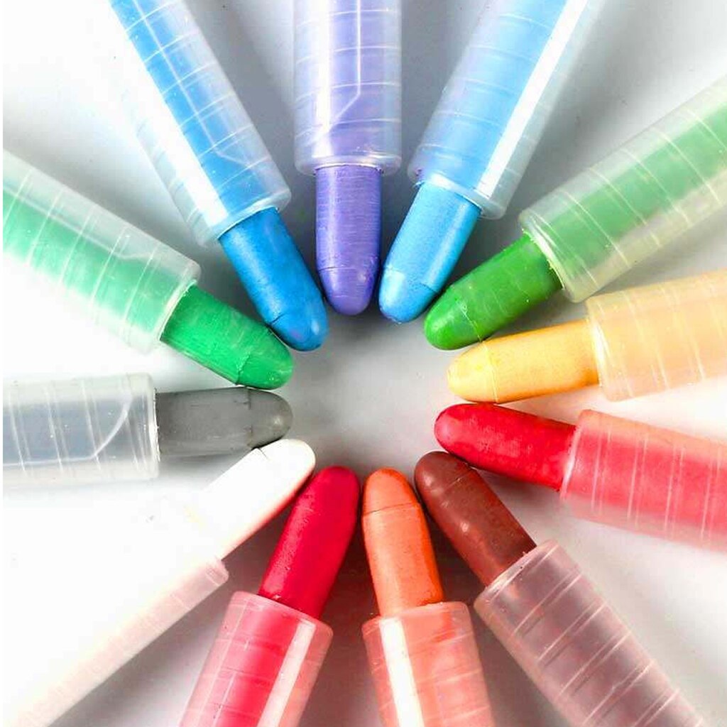 12 Stuks Multicolor Water-Oplosbare Stofvrij Kids 'Tekening Graffiti Krijt Sticks