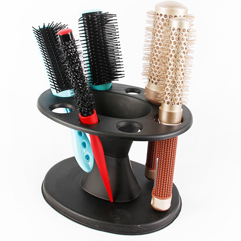Soporte de almacenamiento para peine organizador de herramientas de estilismo, estante de salón, peluquería, cepillos de pelo para el hogar, práctico y redondo
