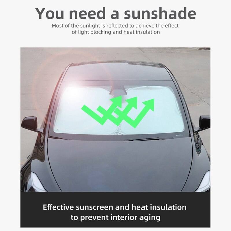 Sunshade Custom for Tesla Model Y Car Front Rear Windshield Side Window Privacy Shade Skylight Blind Shading Net