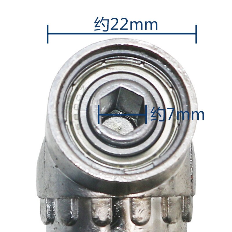 Juego de destornillador angular de 105 grados, llave de torsión, adaptador de zócalo de 1/4 pulgadas, hexagonal, accesorios de taladro eléctrico