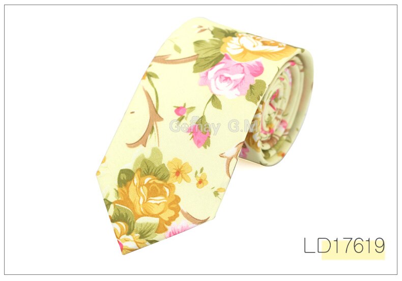 Floral Tie for Men Narrow Casual Mens Ties for Wedding Party Flower Skinny Neckties for Women Printed Male Neck Ties