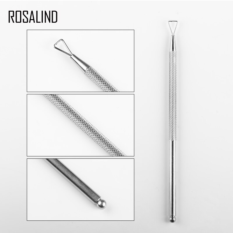 Rosalind Cuticle Pusher 1Pcs Manicure Tool Gel Nagellak Remover Handgrepen Cuticle Remover Dode Huid Nail Art Pusher Tool
