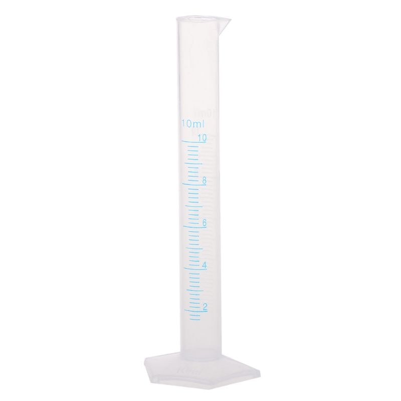 1pcs 10mL Measuring Cylinder Laboratory Test Graduated Liquid Trial Tube Jar Tool