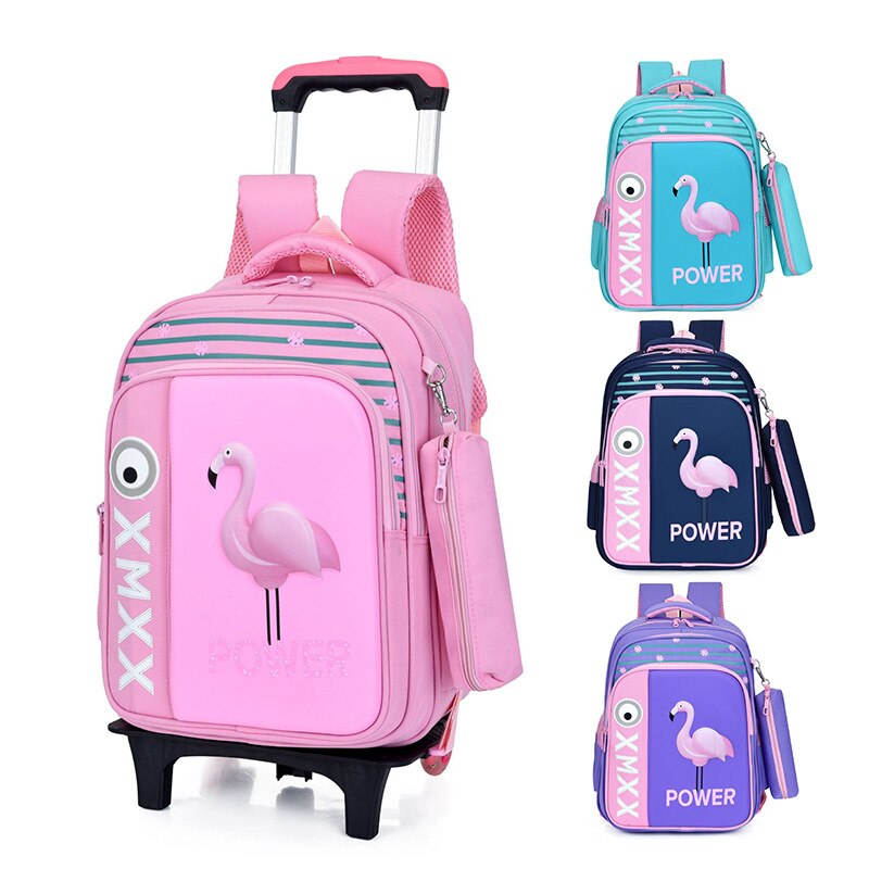 School Rolling backpack Bags kids travel trolley bag teenager Children wheeled backpack for girls boys school bag with wheels