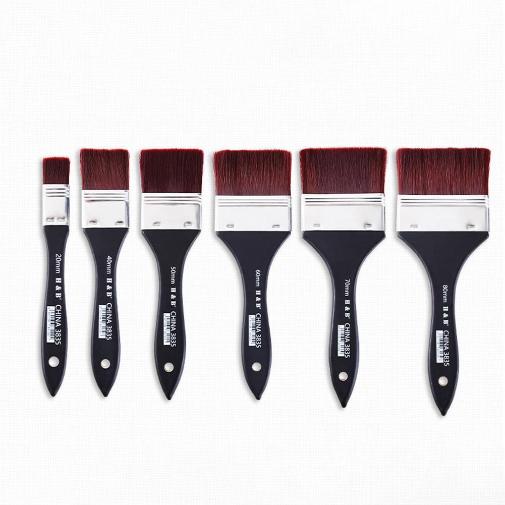 Kunstner malepensel sett nylon veggmaler pensel olje pensel for maling nybegynnere elskere