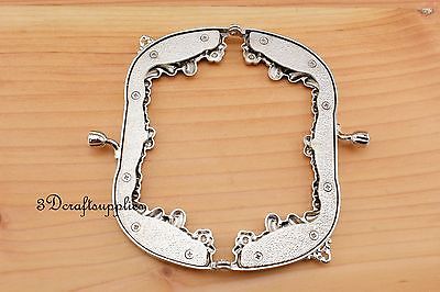 Metall geldbörse rahmen verschluss Clip legieren Nickel 5 zoll x 2 1/4 zoll D33