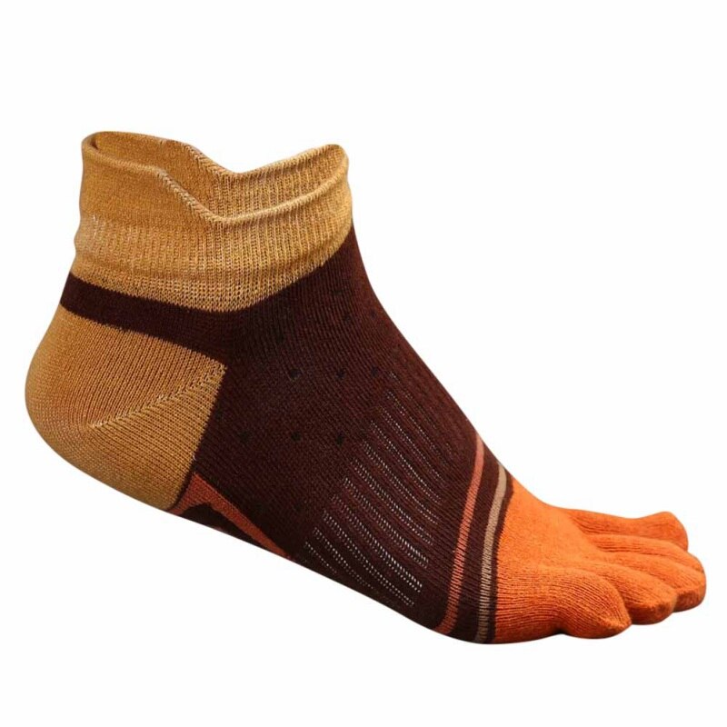 Mærke fem finger sokker efterår varm bomulds sok herre tå åndbar ankel sok 5 stilarter: C