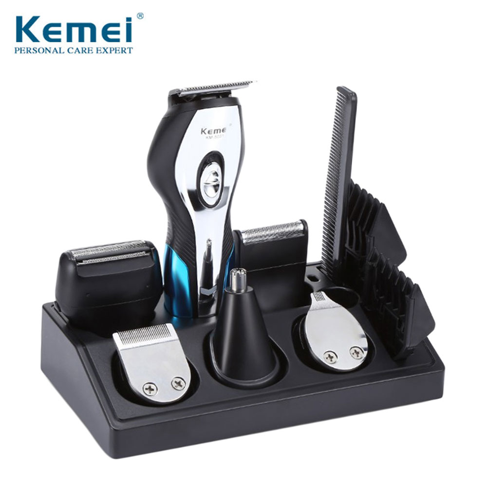 Kemei électrique Pro Li tondeuses barbier 0mm tondeuse à cheveux coupe de cheveux rasoir sculpture cheveux barbe Machine outil de coiffure