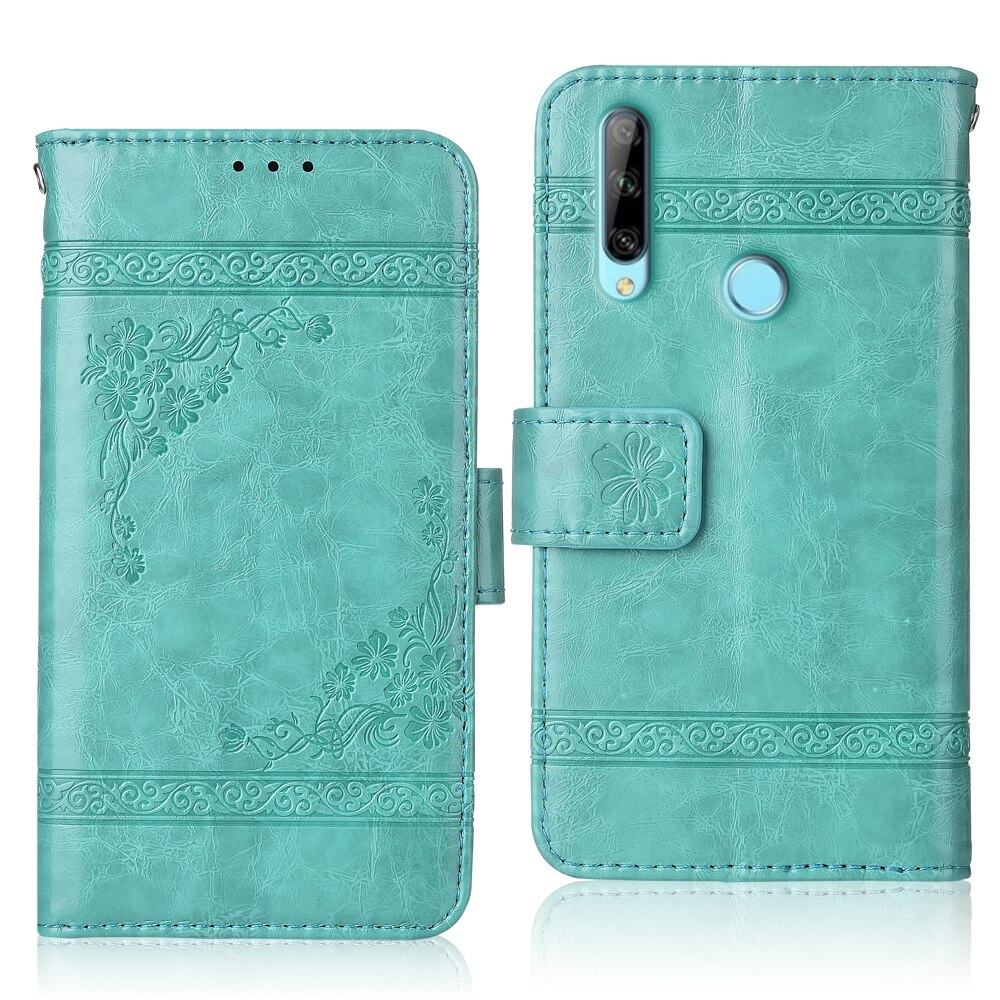 Book Case for On Huawei Honor 20e 20 e Cover Huawei 20e Wallet Leather Case For Huawei Honor 20e Cover Phone Bag: oil-Green