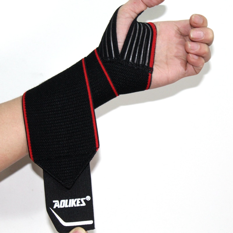 2 stk/parti justerbar åbning vægtløftende armbånd håndledsstøtte optræksbøjler fitness fitness håndledsremme bandage