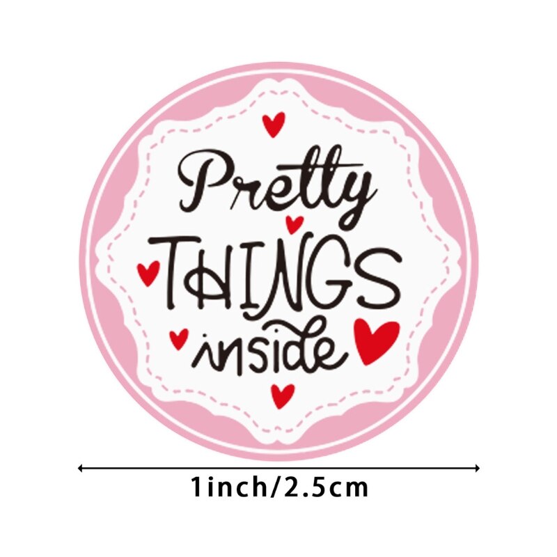 "mooie dingen binnenin" letters print label sluitstickers knutsel per rol briefpapier plakband sluitstickers bakpapier stickers