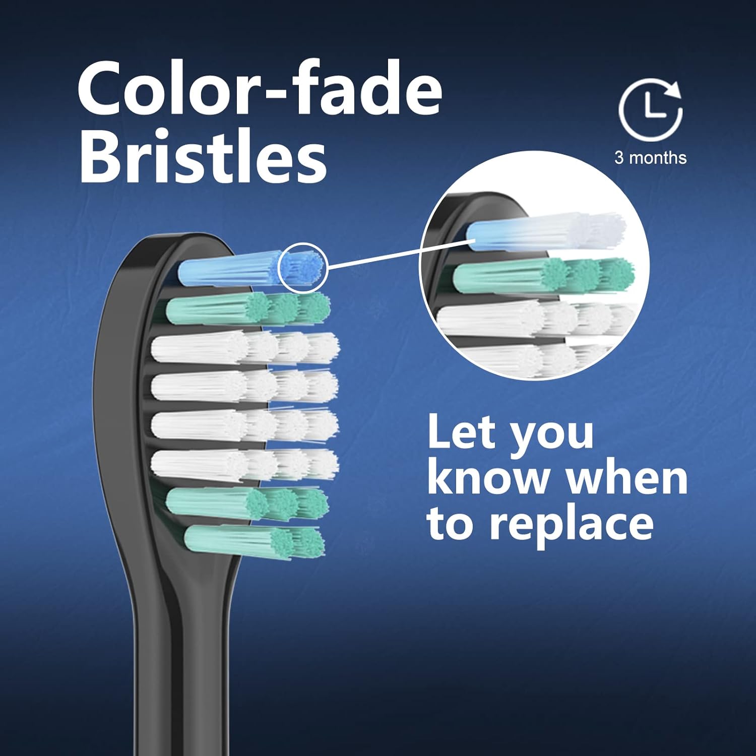 Replacement Toothbrush Heads for Aquasonic Black Series Pro Vibe Series Duo Series Pro Electric Toothbrush Refill Nylon Bristles